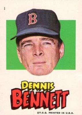 1967 Stickers Boston Red Sox #1 Base