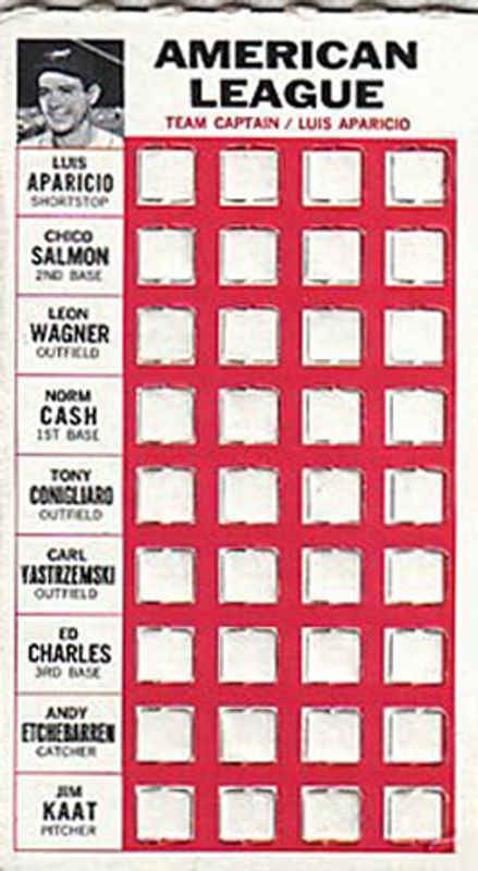 1967 Topps Punch-Outs Base