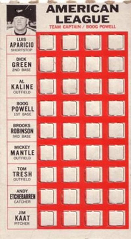 1967 Topps Punch-Outs Base