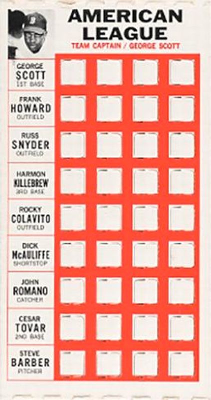 1967 Topps Punch-Outs Base