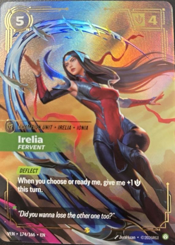 Irelia - Fervent Riftbound Cards Price Guide - Sports Card Investor