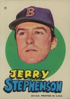 1967 Stickers Boston Red Sox #20 Base