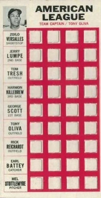 1967 Topps Punch-Outs Base