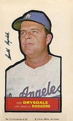 1968 Action All-Star Stickers #11 Base