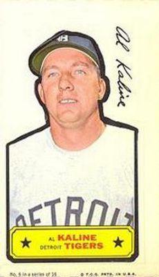 1968 Action All-Star Stickers #6 Base