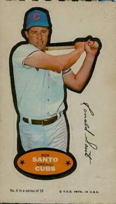 1968 Action All-Star Stickers #4 Base