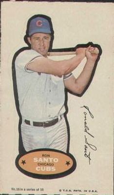 1968 Action All-Star Stickers #16 Base