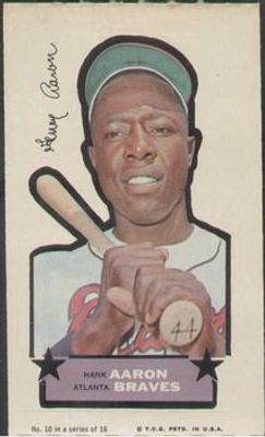 1968 Action All-Star Stickers #10 Base