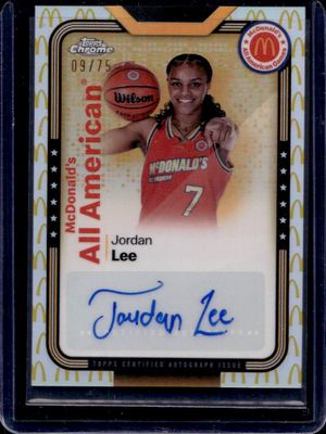 2024 Topps Chrome McDonald's All-American #SMS-JOR All-American Autographs - McDonald's Logo Refractor /75