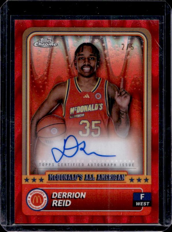 2024 Topps Chrome McDonald's All-American #91 Base Autographs - Red RayWave Refractor