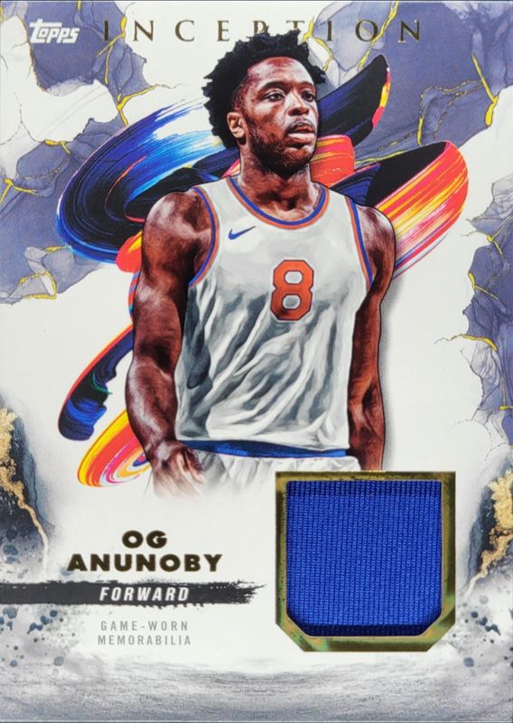 OG Anunoby 2024 Topps Inception #REC-OA Relic RAW
