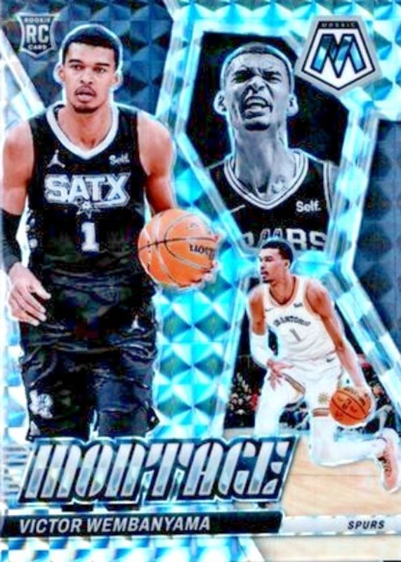 Victor Wembanyama 2023 Mosaic #7 Montage - Mosaic Price Guide 
