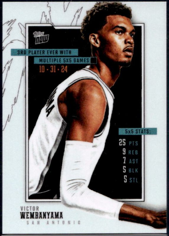 Victor Wembanyama 2024 Topps Now #4 Base RAW