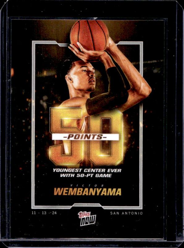Victor Wembanyama 2024 Topps Now #7 Base RAW
