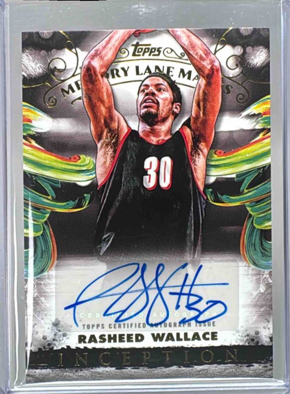 Rasheed Wallace 2024 Topps Inception #MLM-RW Memory Lane Marks RAW