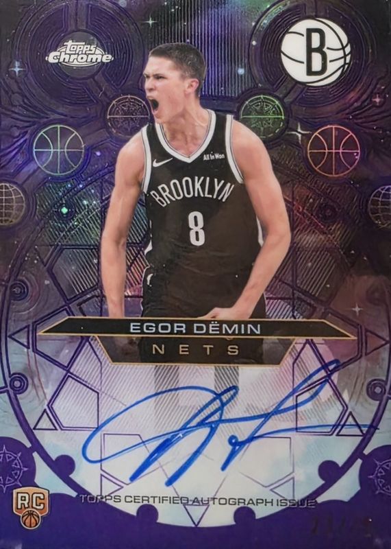 2025 Topps Chrome Update #CH-ED Chromographs Autographs - Purple Refractor /75