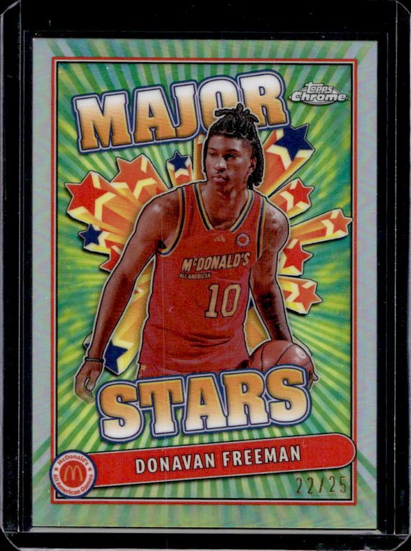 2024 Topps Chrome McDonald's All-American #SES-DFR Major Stars - Tie-Dye Refractor /25