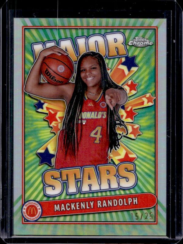 2024 Topps Chrome McDonald's All-American #SES-MAR Major Stars - Tie-Dye Refractor /25