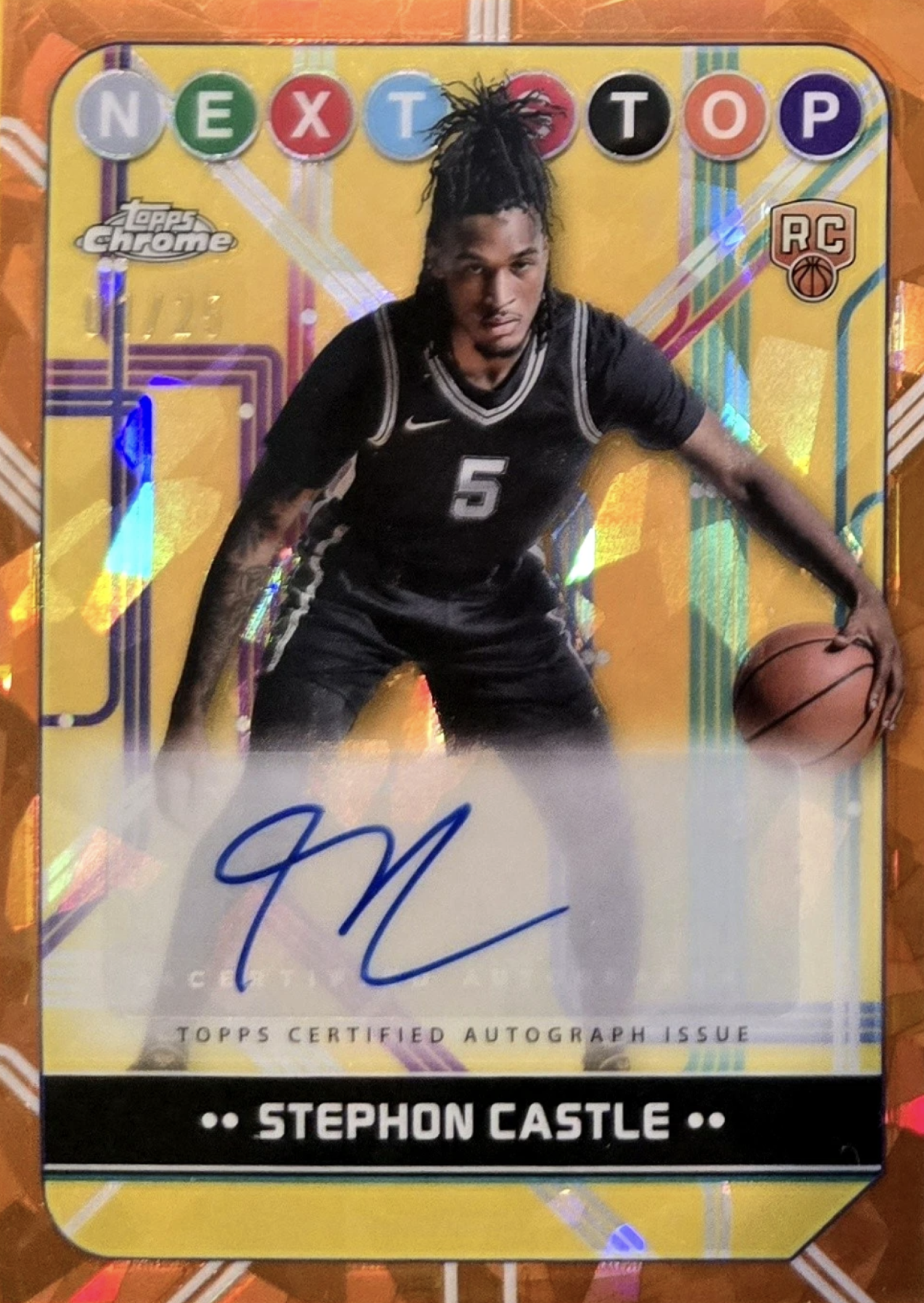Stephon Castle 2024 Topps Chrome Sapphire Edition #NSS-SC Next