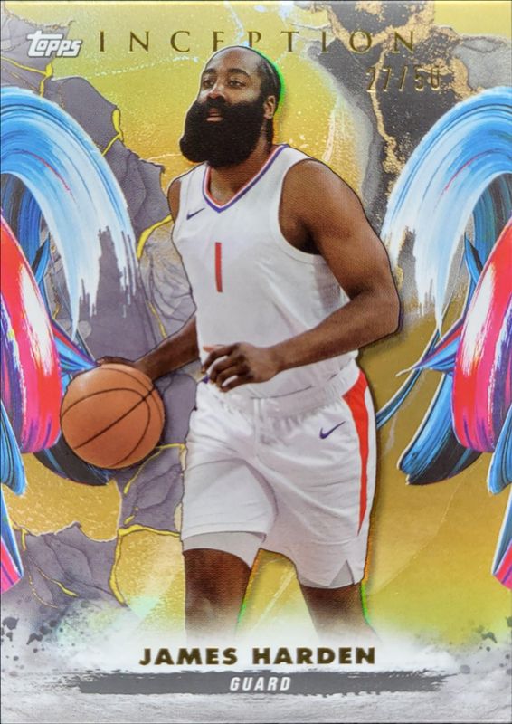 James Harden 2024 Topps Inception #81 Holo Gold /50 RAW