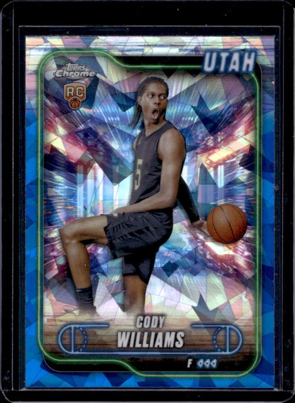 Cody Williams 2024 Topps Chrome Sapphire Edition #160 Base Rookie RAW