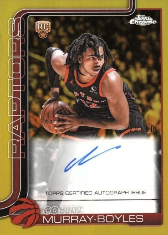 2025 Topps Chrome Update #TCA-CMB Chrome Autographs - Gold Refractor /50