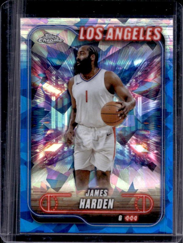 James Harden 2024 Topps Chrome Sapphire Edition #198 Base RAW