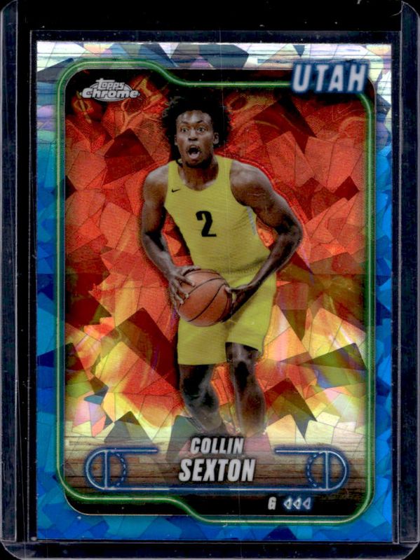 Collin Sexton 2024 Topps Chrome Sapphire Edition #35 Base RAW