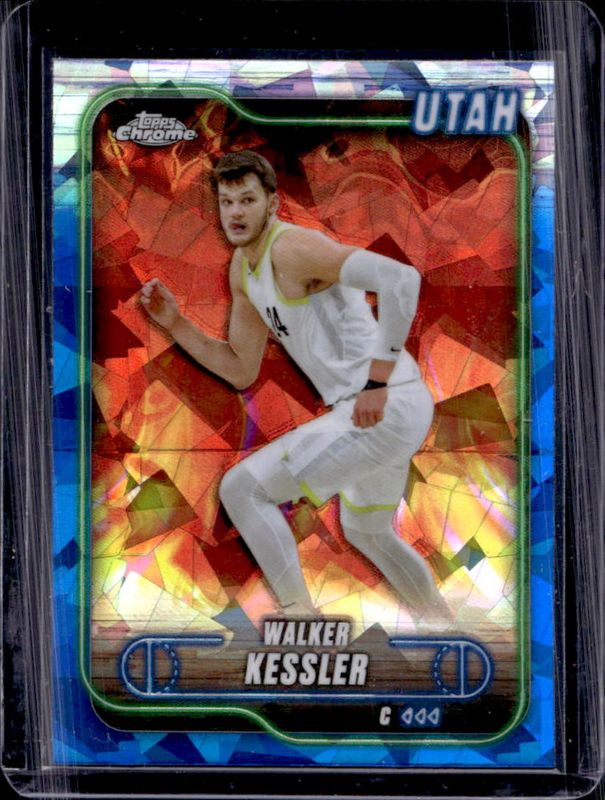 Walker Kessler 2024 Topps Chrome Sapphire Edition #66 Base RAW