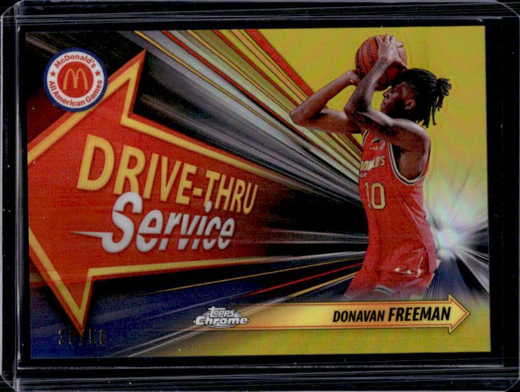 2024 Topps Chrome McDonald's All-American #DTS-VAD Drive-Thru Service - Gold Refractor /50