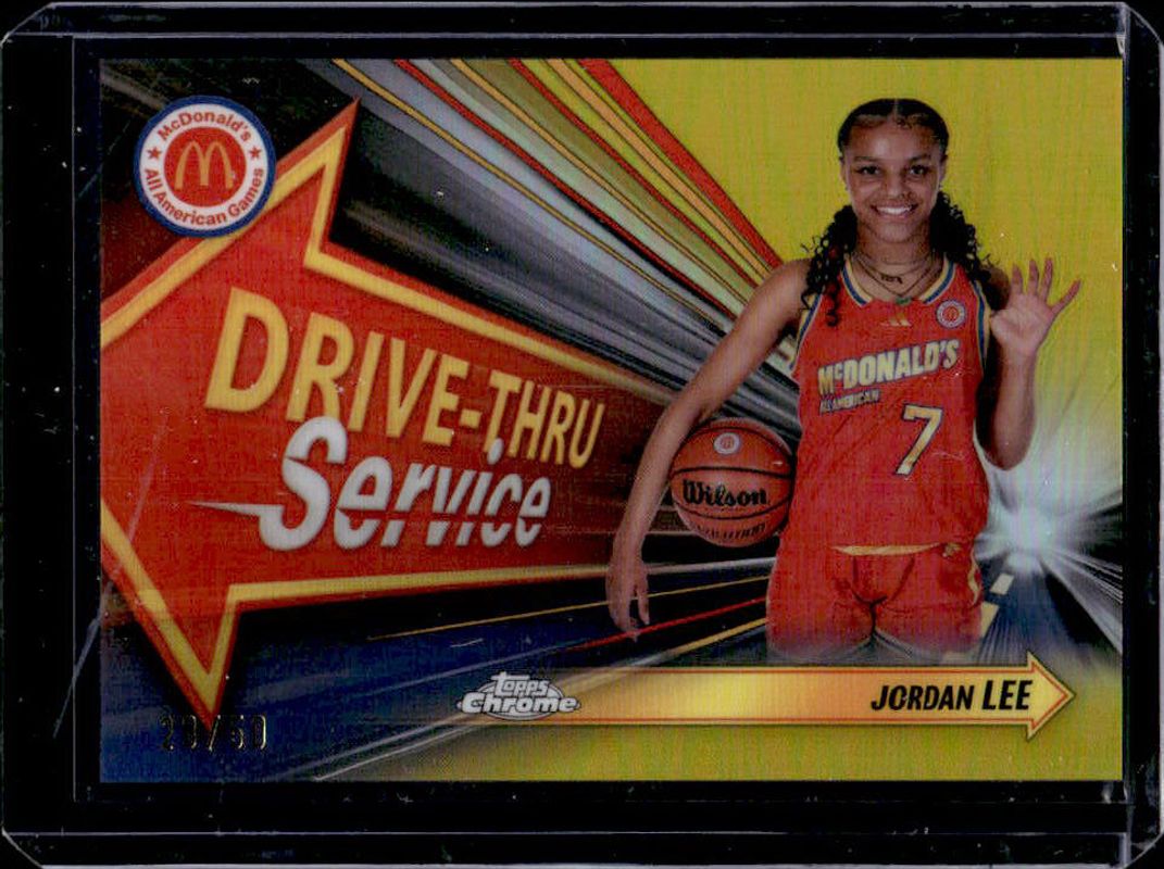2024 Topps Chrome McDonald's All-American #DTS-JOL Drive-Thru Service - Gold Refractor /50