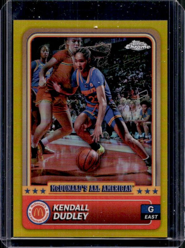 Kendall Dudley 2024 Topps Chrome McDonald's All-American #2 Gold Refractor /50 RAW