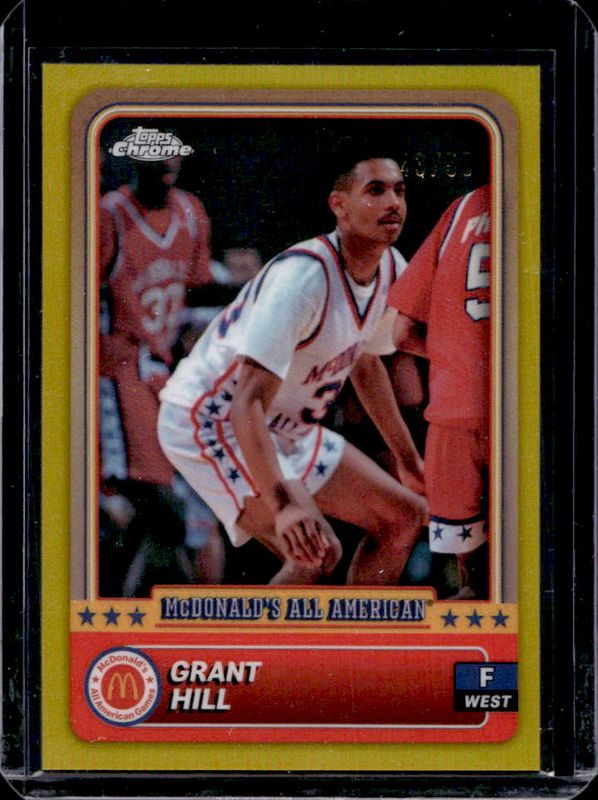 Grant Hill 2024 Topps Chrome McDonald's All-American #44 Gold Refractor /50 RAW