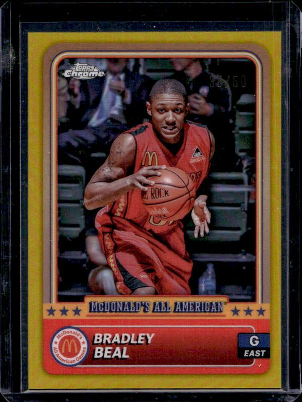 Bradley Beal 2024 Topps Chrome McDonald's All-American #97 Gold Refractor /50 RAW