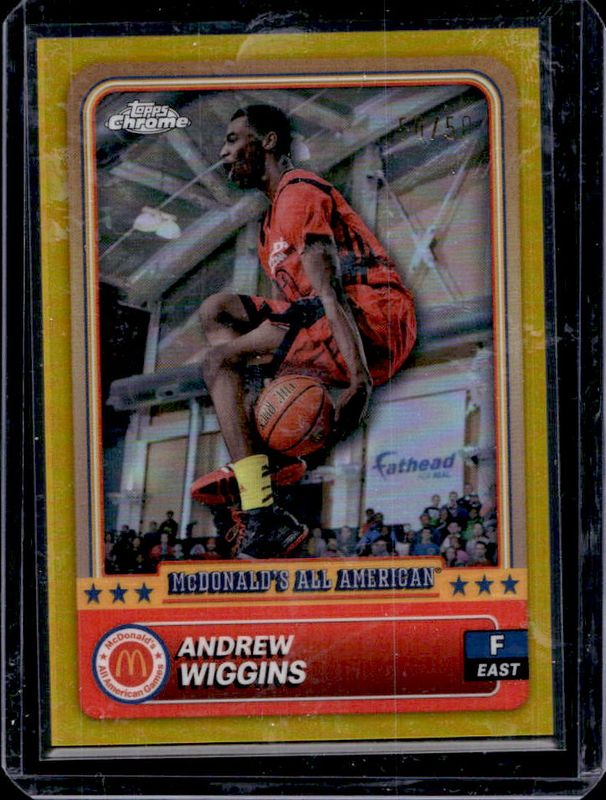 Andrew Wiggins 2024 Topps Chrome McDonald's All-American #86 Gold Refractor /50 RAW