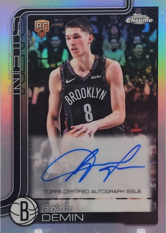 2025 Topps Chrome Update #TCA-ED Chrome Autographs - Refractor