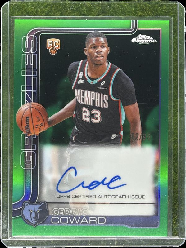 2025 Topps Chrome Update #TCA-CC Chrome Autographs - Green Refractor /99