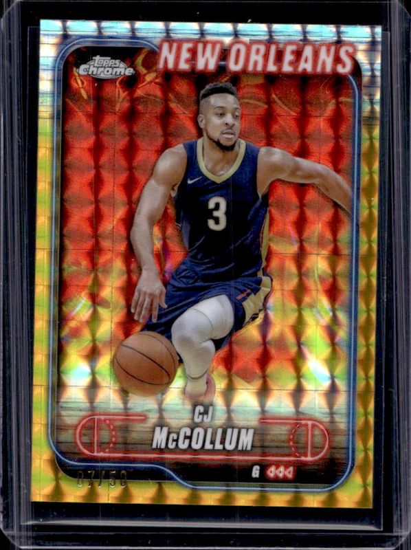 2024 Topps Chrome #157 Gold Geometric Refractor /50