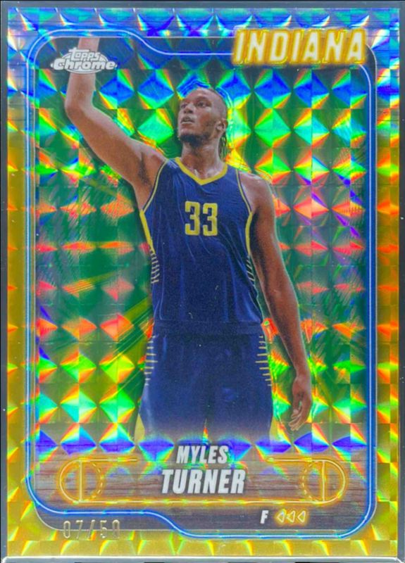 2024 Topps Chrome #38 Gold Geometric Refractor /50