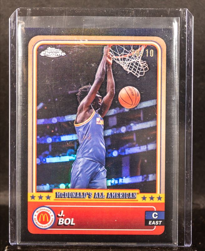 J Bol 2024 Topps Chrome McDonald's All-American #26 Black Refractor /10 RAW