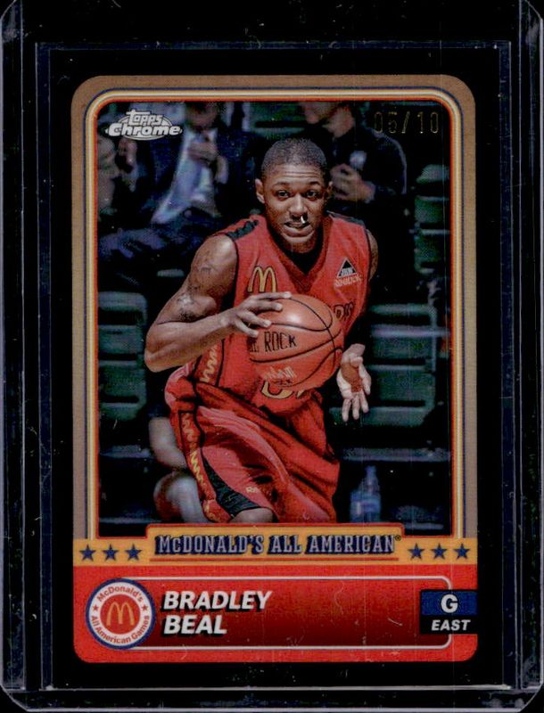 Bradley Beal 2024 Topps Chrome McDonald's All-American #97 Black Refractor /10 RAW