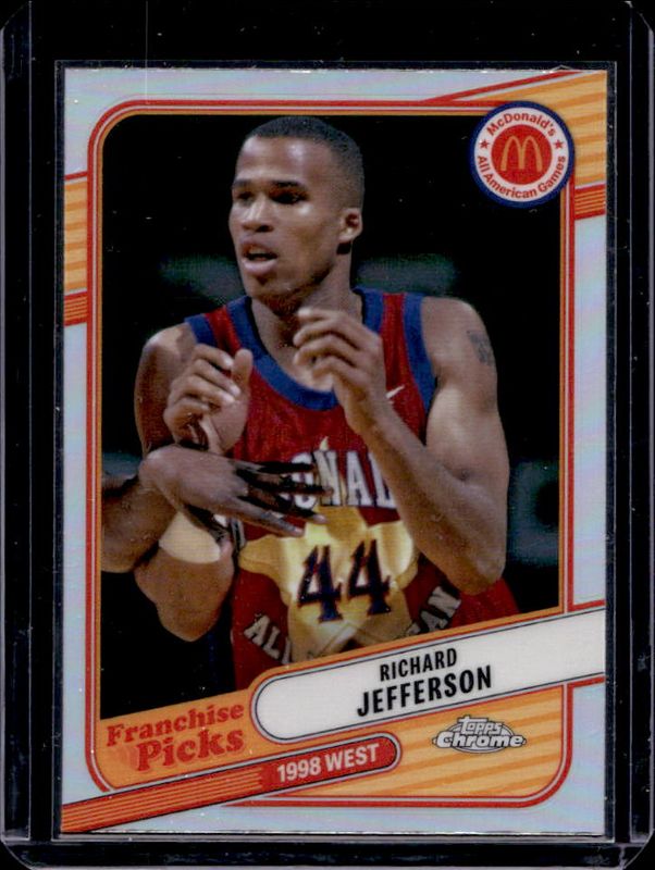 Richard Jefferson 2024 Topps Chrome McDonald's All-American #REA-RJE Franchise Picks - Refractor RAW