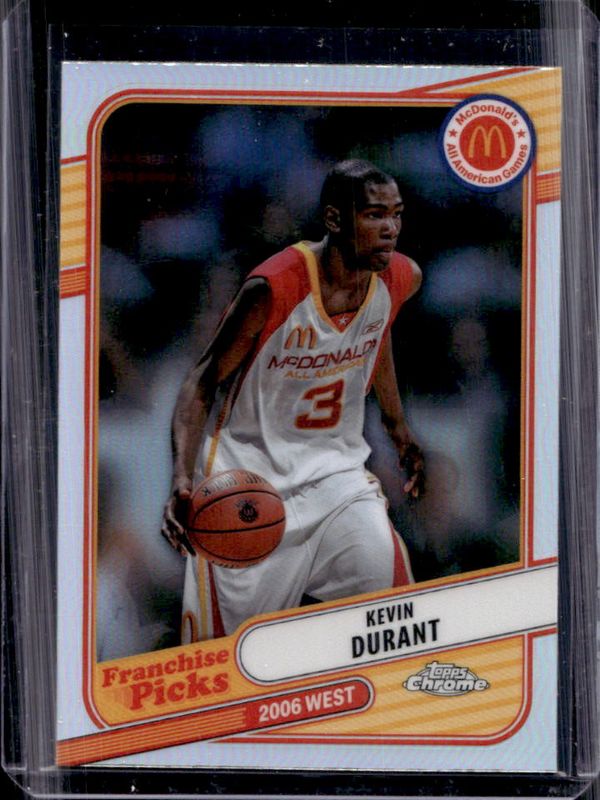 Kevin Durant 2024 Topps Chrome McDonald's All-American #REA-KDT Franchise Picks - Refractor RAW
