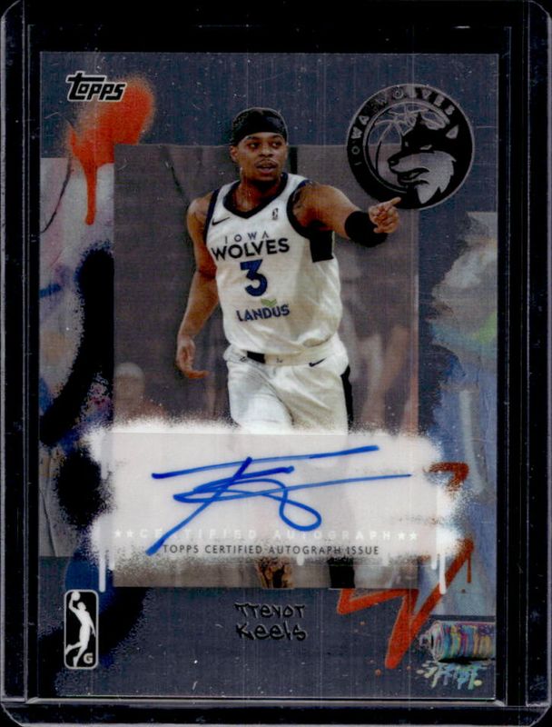 Trevor Keels 2024 Topps G-League #AU-TK Chrome Autographs RAW