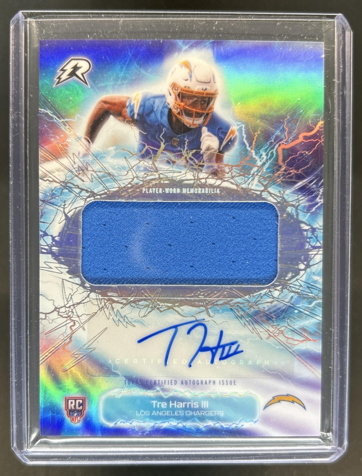 Tre Harris 2025 Topps Resurgence #RRA-TRH Radial Rookie Relic ...