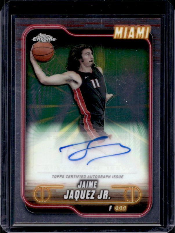 Jaime Jaquez Jr. 2024 Topps Chrome #TCA-JJ Chrome Autographs RAW