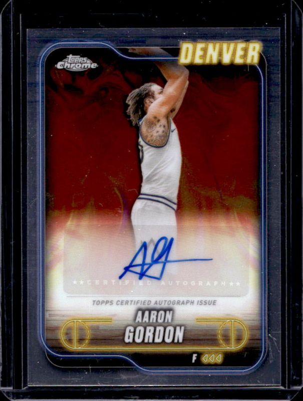 Aaron Gordon 2024 Topps Chrome #TCA-AG Chrome Autographs RAW