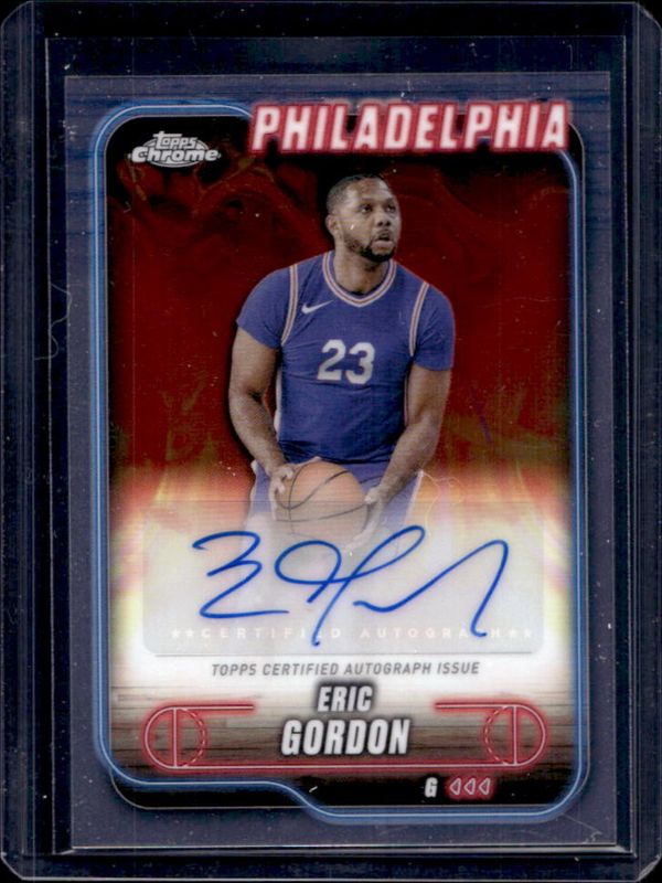 Eric Gordon 2024 Topps Chrome #TCA-EG Chrome Autographs RAW