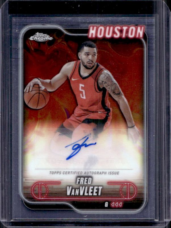Fred VanVleet 2024 Topps Chrome #TCA-FV Chrome Autographs RAW
