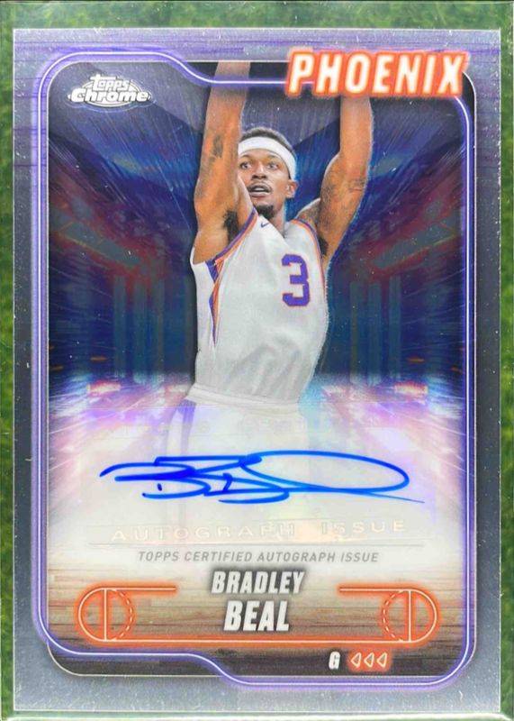 Bradley Beal 2024 Topps Chrome #TCA-BB Chrome Autographs RAW